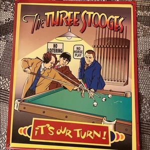 1996 The Three Stooges metal wall picture